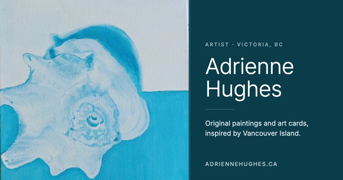 Adrienne Hughes: the site's preview image