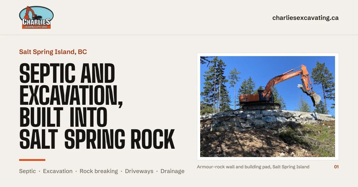 Charlie's Excavating: the site's preview image
