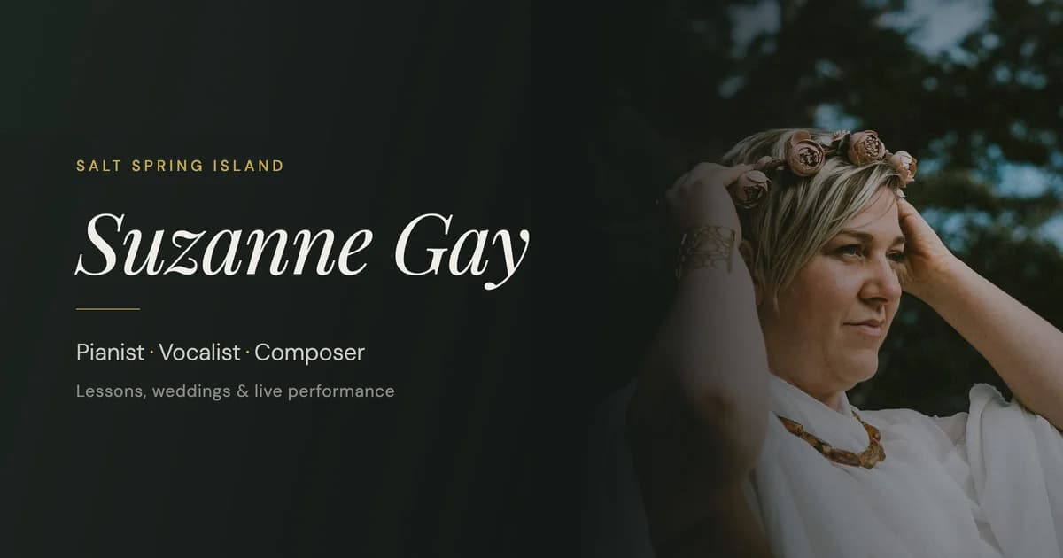 Suzanne Gay Music: the site's preview image