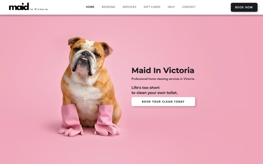 Maid in Victoria website